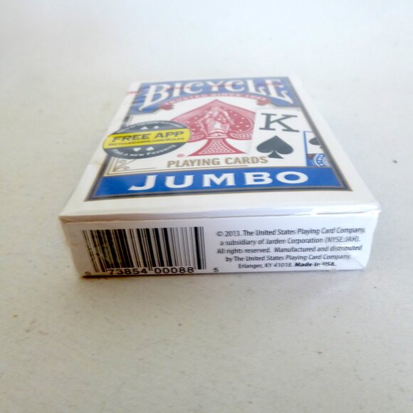 NEW LARGE FORMAT JUMBO FACE BICYCLE PLAYING CARDS STANDARD SIZE EASY READING - Picture 4 of 9